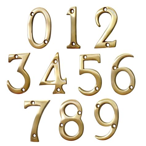 2 metal house numbers with pre-drilled holes|2 Inch Metal House Numbers .